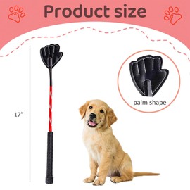 GSNYSAN 2 Pack Lightweight 17" Dog Training Stick Pole, Puppy Training Tools Whip with Anti-Slip Handle, Outdoor and Indoor Exercise Interactive Dog Pole for Small Medium Dogs