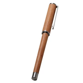 Deff Dief Refill Pen Jacket Converts Into Fine Writing Instruments with Refill - Natural Wood Cherry