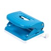 Idena 11537 Metal Hole Punch, Stop Rail with Format Display,