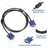 MECCANIXITY VGA to VGA Cable, 6 ft Black VGA to