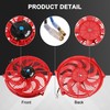 JDMSPEED New 14" Inch Universal Slim Fan Push Pull Electric