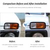 2 x Aluminum Alloy Front Fog Lamp Protector Frame Trim