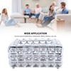 Crystal Tissue Dispenser Elegant Crystal Napkin Holder Decorative Facial Tissue