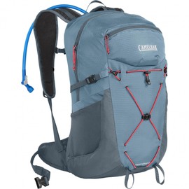 CamelBak Women's Fourteener 24 Hiking Hydration Pack 100oz - Hike Backpack, Smoke Blue/Fiery Coral