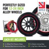 AlloyGator Red Rim Protector for Car Wheels (Fits 12-24" Wheel