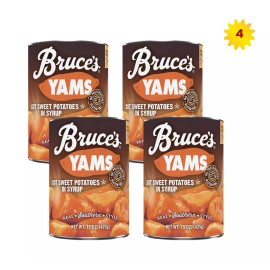 Bruce's Yams Cut Sweet Potatoes in Syrup 15oz x 4 cans