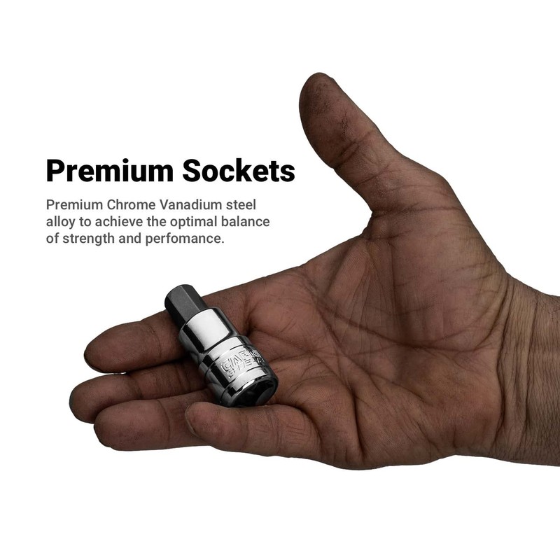 Capri Tools 30500-7HML Long Hex Bit Socket Set, Metric, Advanced