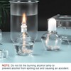 Pxyelec Alcohol Burner Lamp Glass Laboratory Bunsen Burner for Laboratory