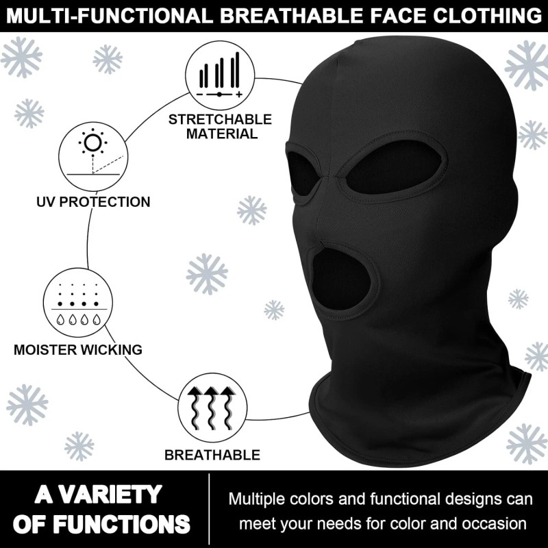 Unbranded 3 Hole Full Face Mask Women Men Thin Balaclava