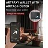 Wallet with AirTag Holder - Bifold Genuine Leather RFID Blocking