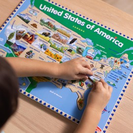 Melissa & Doug USA Map Wooden Puzzle (45 pcs)