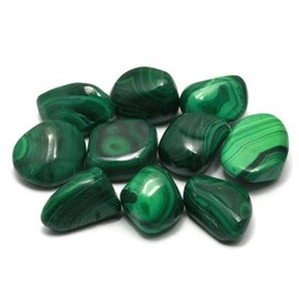 Malachite Tumble Stone (20-25mm) - 5 Pack