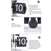 Retro Flip Down Clock Innovative Light Luxury Simple Design Flip