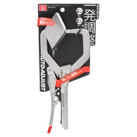 SK11 Automatic Adjustment C-Type Locking Pliers, Maximum Opening 2.4 inches (62 mm), Bottom Depth 2.4 inches (61 mm), SRA-225C 8.0 inches (228 mm)