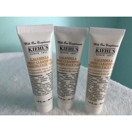 Kiehl's 3x Kiehl's Calendula Deep Cleansing Foaming Face Wash 1 oz/ 30 ml each Brand New