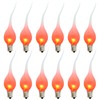 Kivonfa Flicker Flame Light Bulb, 1 Watt Silicone Light Bulbs,