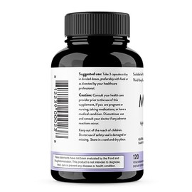 Sandhu's Citrato de magnesio Gluten altamente absorbente, diario de soja sin rellenos 120 cápsulas vegetarianas