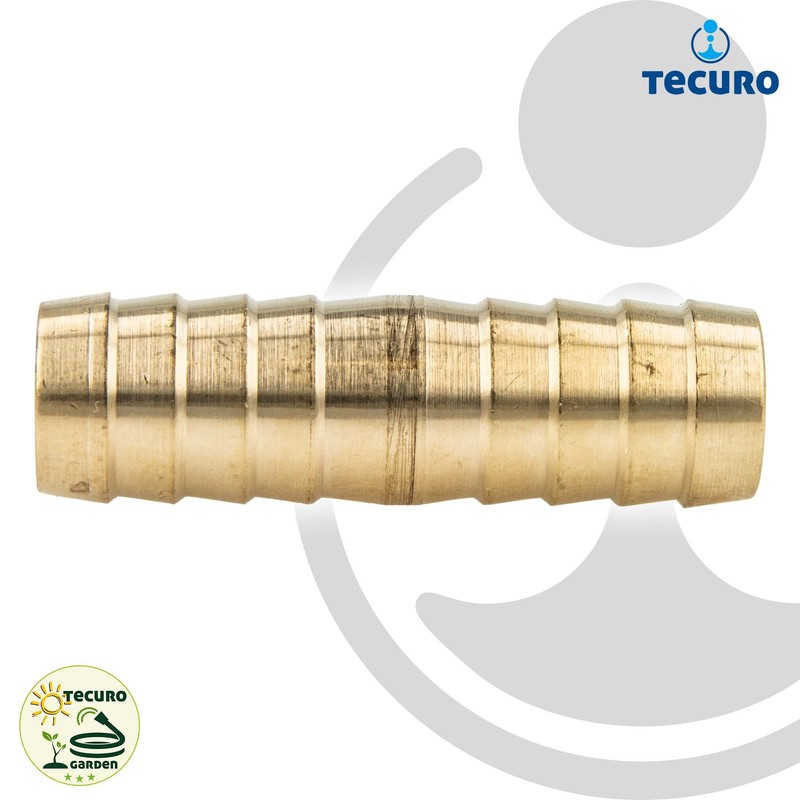 tecuro Repair Tube/Hose Connector 3/4 Inch (19 mm) Blank Brass