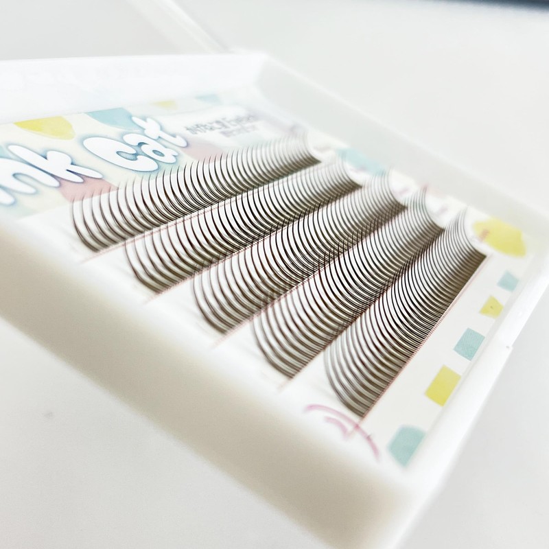 Kagonekodo Partial False Eyelashes (Brown, Hair Bundle, Type 8mm-12mm, IS-BR)