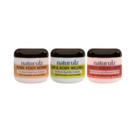 Naturulz Bundle and Save (3pc) Ultimate Healing Cream, Total Foot Repair & Skin & Body Wellness All-Natural Body Care, Plant-Based Formulas, Herbal Extracts, For Discomfort, Foot and Skin Care