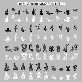 4 Packs Scrapbook Paper Lace Cutouts Vintage Lace Paper Decorative Diecut Paper Fairytale Theme Specialty Paper Lace Doily for Card Making Collaging Journaling DIY Arts and Crafts (Shadow)