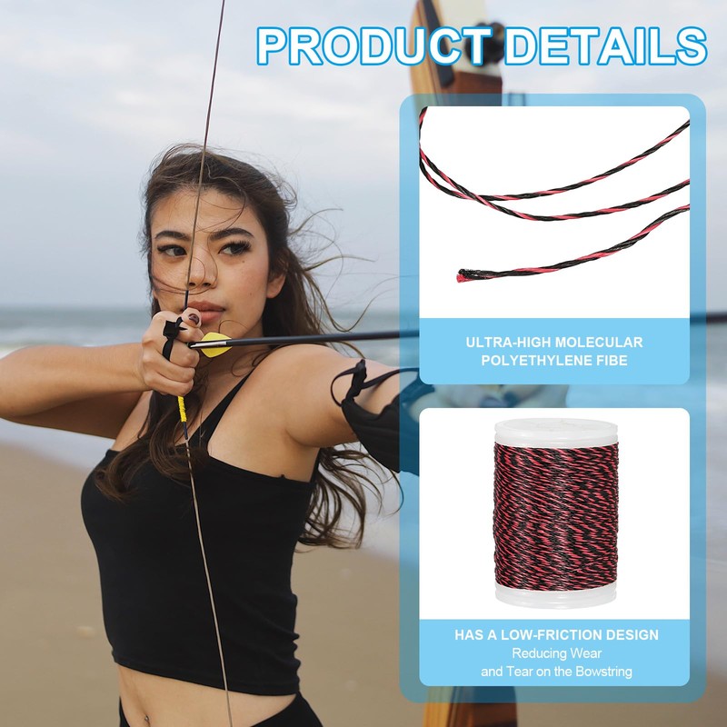 sourcing map Archery Recurve Bow String Serving Thread 120 Yard