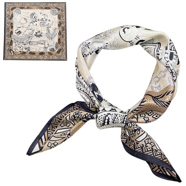ZhaoCo 100% Natural Mulberry Silk Scarf, 66 x 66 cm