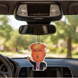 Fresh Fresheners Cute Funny and Aesthetic Car Air Fresheners 4-pack Scented With Premium Oils (Trump)