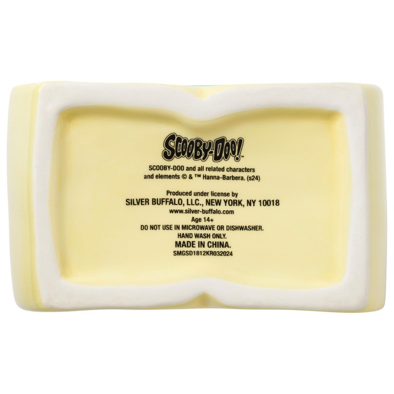 Silver Buffalo Scooby-Doo Scooby Snacks Sculpted Ceramic Snack Jar, 4.85”
