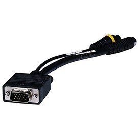 Monoprice 102509 VGA to S-Video/RCA (Composite) Adapter Cable, Black