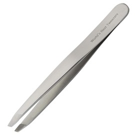 WBT Diamond Tip Tweezer- Grabs Hair from the Root, Diamond Coated Slant Tips Precision Tweezer for Eyebrow, Facial & Ingrown Hair Removal - Perfectly Aligned Tips Surgical Grade Steel Tool