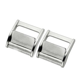 2 Pack Lock Slider Buckles for 1.5inch 38mm Tie Down Strap Webbings Cargo Lashing Lash Luggage Bag Belt Buckle,heavy-duty Strap Release Buckle Adjustable Metal Buckle Fasteners 316 Stainless Steel