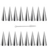 20 Pack Cream Horn Molds, Tinfol 5.5 Inch Baking Cones