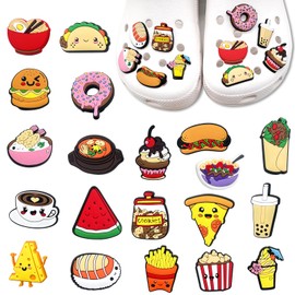 AMDZGLB Shoe Charms Pack of 20 Shoe Clips Decoration DIY Cartoon PVC Shoe Pin Pins Shoe Accessories Cartoon Shoes Shoe Charms for Adults Children, Polyvinyl Chloride