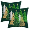 Miaikoe Christmas Cushion Covers 40 x 40 cm Set of