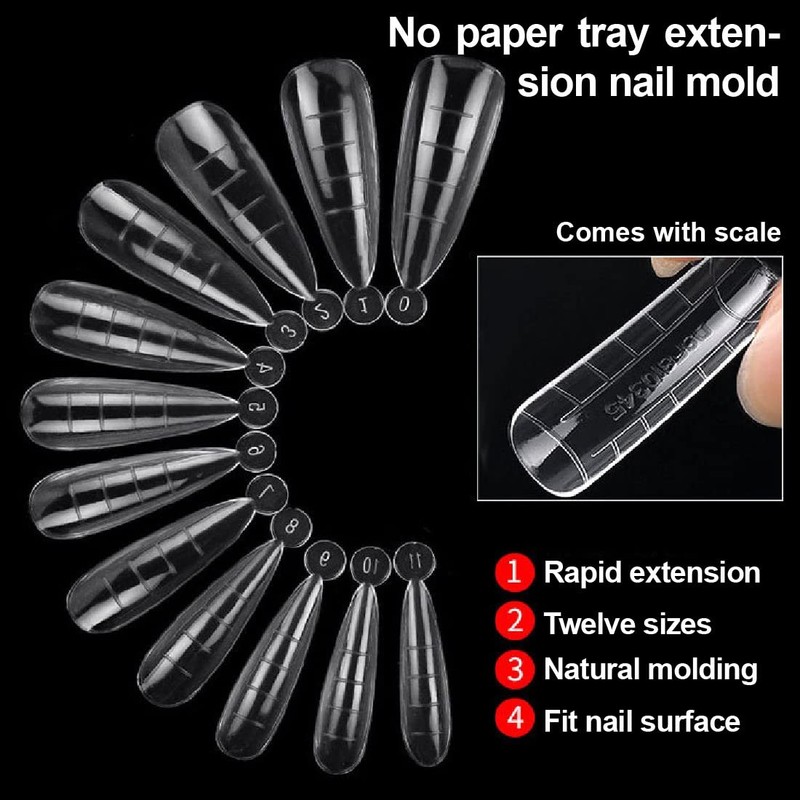 False Nail Tips Set, 120 Pieces Soft Gel Nail Tips