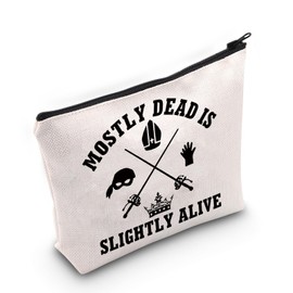 TGBJE Princess Movie Bride 1987 Gifts Movie Fans Merchandise Mostly Dead Is Slightly Alive Makeup Bag Movie Inspired Zipper Pouch (Mostly Dead bag)