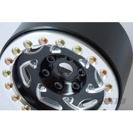 SSD RC 1.9" Champion Beadlock Wheels (Black / Silver) (2)