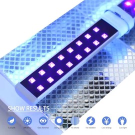 UV Nail Lamp Replacement Bulb, LED Nail Light Blub for Nail Art, 9W, 395nm Light, Cures Gel Fast, 270° Rotatable, 10,000 Hours, Suitable for All Nail Art Gel