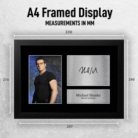 HWC Trading FR A4 Michael Shanks Stargate SG-1 Gifts Printed Signed Autograph Picture for TV Show Fans - A4 Framed