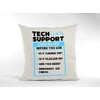 Funny IT Cushion Cover -Tech Support Checklist Funny Sysadmin Scatter