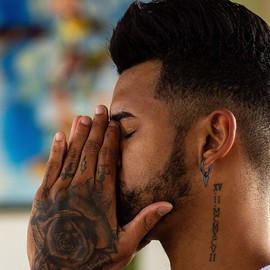 FOCALOOK Earrings Men Women Huggie Hoop Earrings Black Earrings Stainless Steel / 18k Gold Earrings Punk Earrings Ear Piercing Fashion Jewellery Accessory, Stainless Steel Metal, No Gemstone