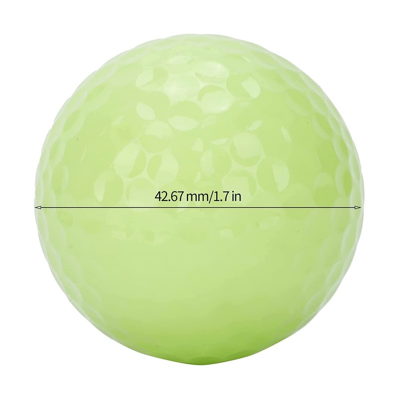 Aolowewin 6 pelotas de golf luminosas con linterna UV (12