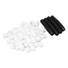 100PCS Net Cups with 100PCS Sponges Plastic Breathable Bottomless Garden