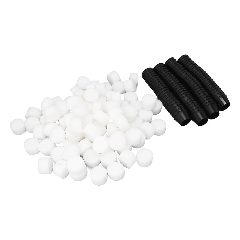 100PCS Net Cups with 100PCS Sponges Plastic Breathable Bottomless Garden