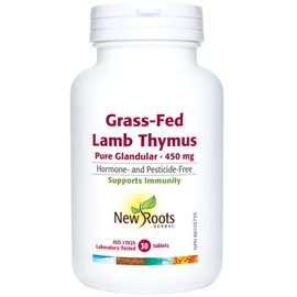 New Roots Grass-Fed Lamb Thymus, Pure Glandular, 450mg, 30-90 Tablets, 30 Tablets
