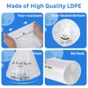 60 Pack Litter Box Robot 3 4 Waste Bags, Self