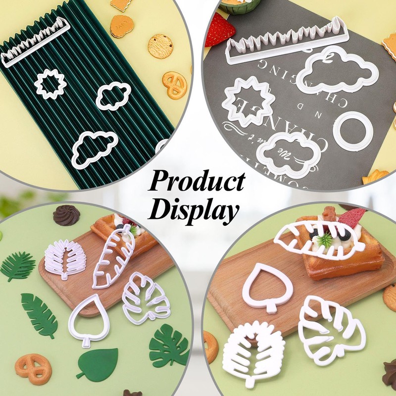 1 Set of Tropical Leaf Molds, 1 Set of Cloud