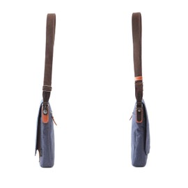 Mustache BMX-0510 One-Shoulder Shoulder Bag, Flap Shoulder, Khaki