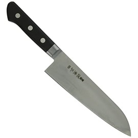 Minamoi M Series All Steel Chalkboard Plywood Handle with Metal Base Santoku 7.1 inches (180 mm) (with main blade) KC-718